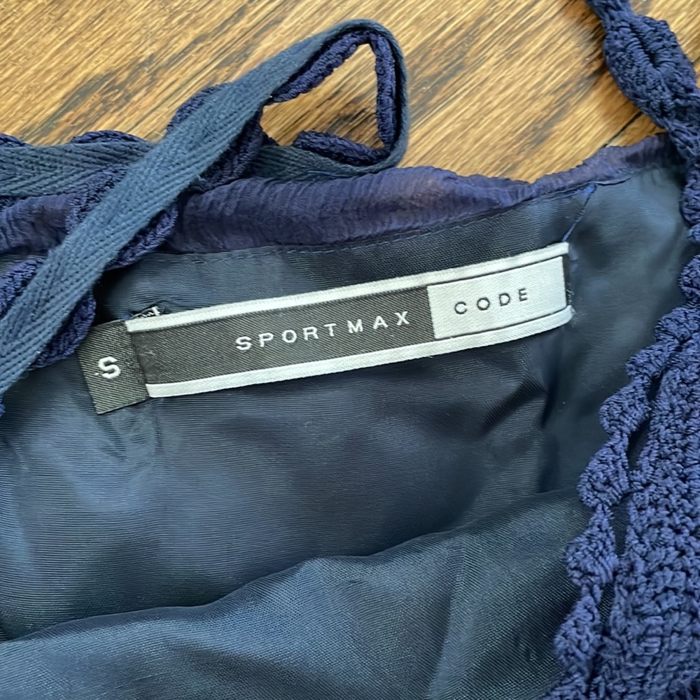 Sportmax Code silk dress crochet details - Picture 3 of 7